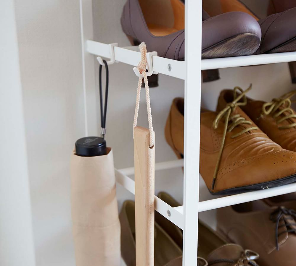 Tower 6-Tier Wood Top Shoe Rack