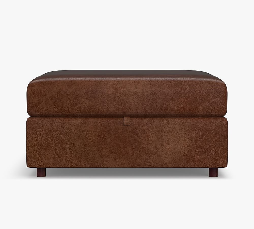 Modular Leather Sectional Ottoman Pottery Barn