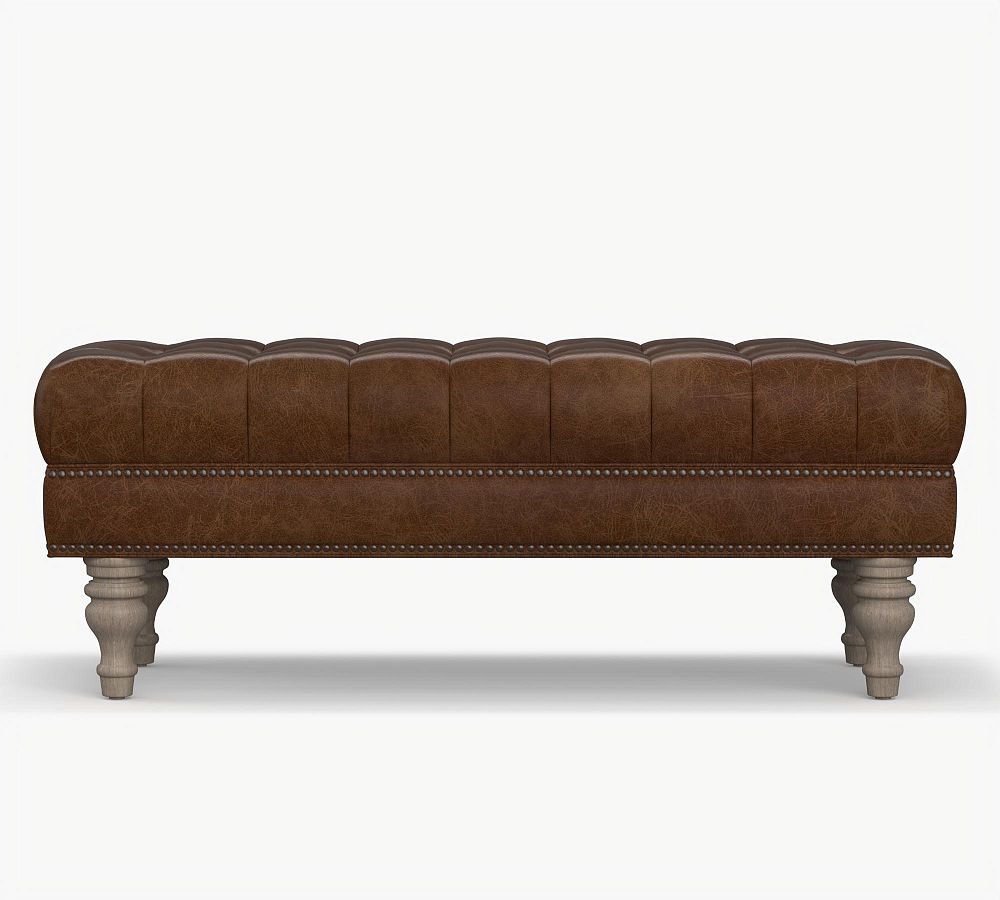 Martin Leather Bench Pottery Barn