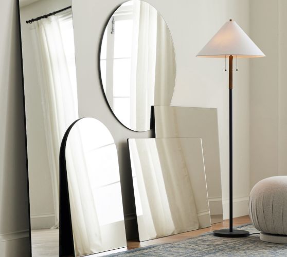 Rienne Frameless Floor Mirror Pottery Barn
