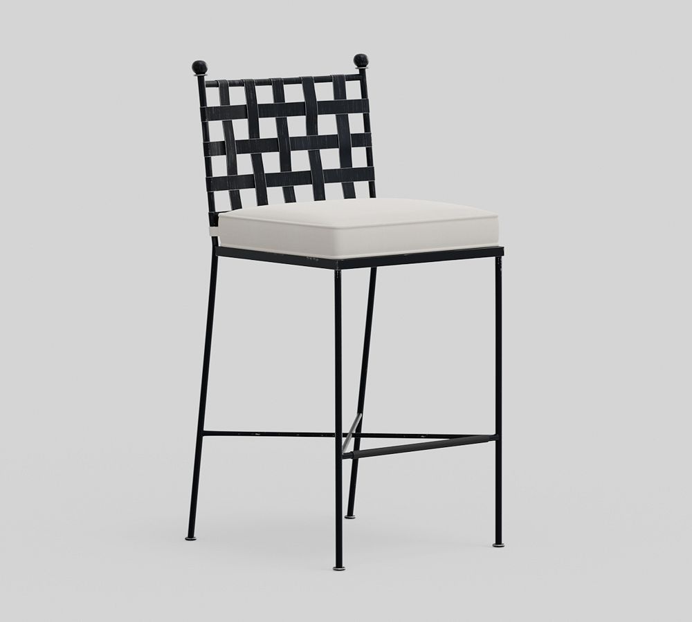 Bowie Metal Outdoor Bar Stool Pottery Barn