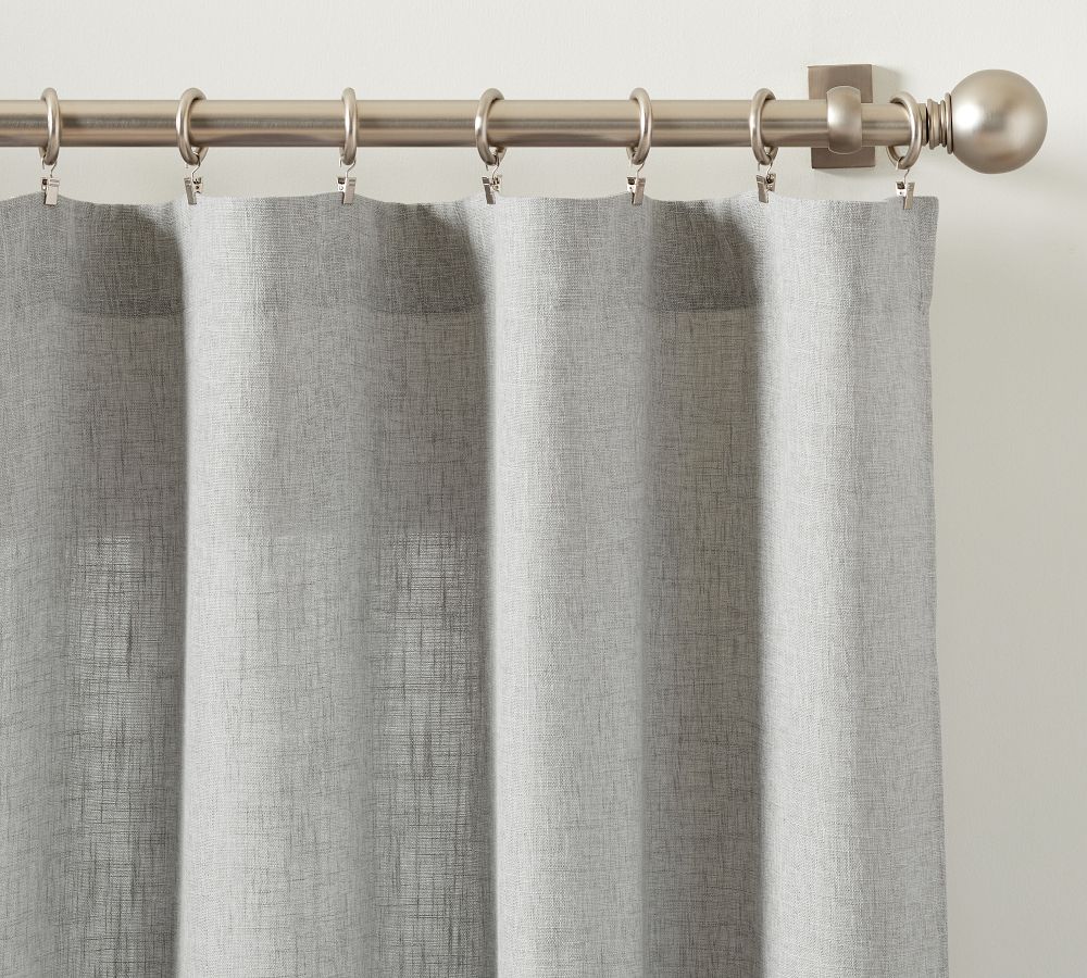 Brixton Textured Curtain - Set of 2 | Pottery Barn