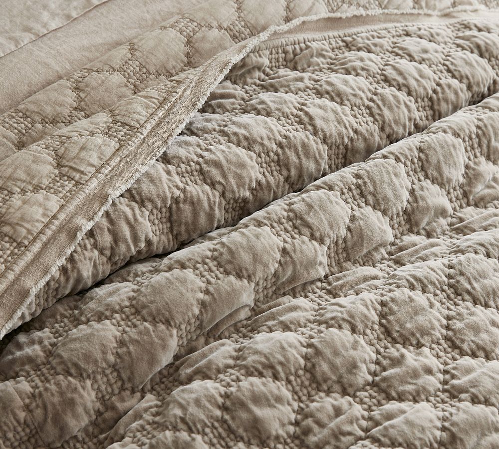 Velvet Lattice Handcrafted Quilt Pottery Barn