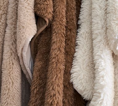 Dream Faux Fur Throw Blanket | Pottery Barn