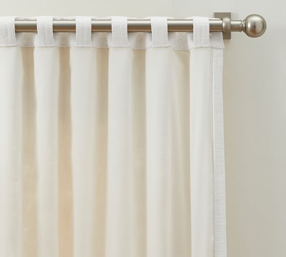 Faye Textured Linen Curtain | Pottery Barn