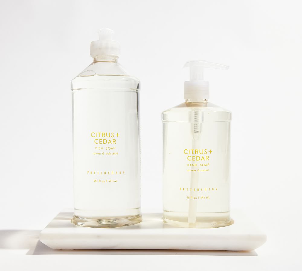 Homekeeping Hand & Dish Soap Marble Caddy Kitchen Set Citrus