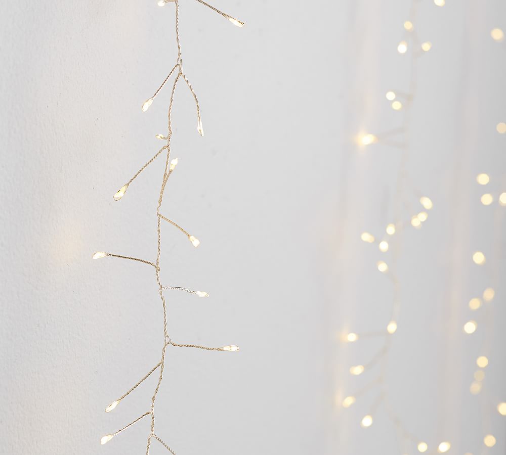 Curtain Rain String Lights Pottery Barn