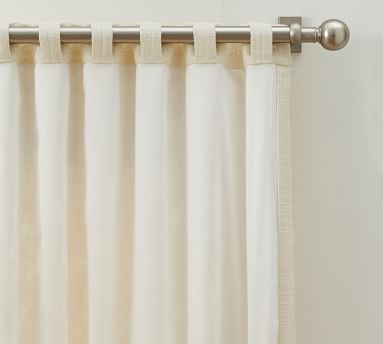 Faye Textured Linen Curtain | Pottery Barn