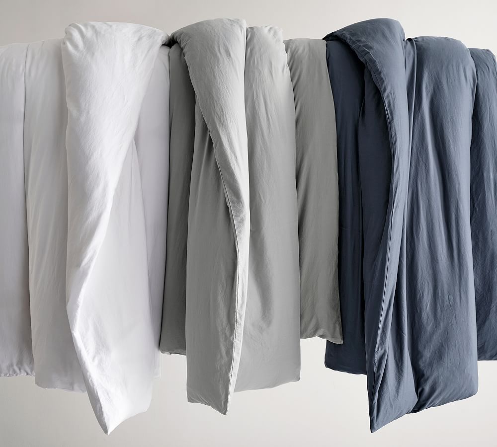 Dream Brushed Organic Cotton Duvet Cover Pottery Barn