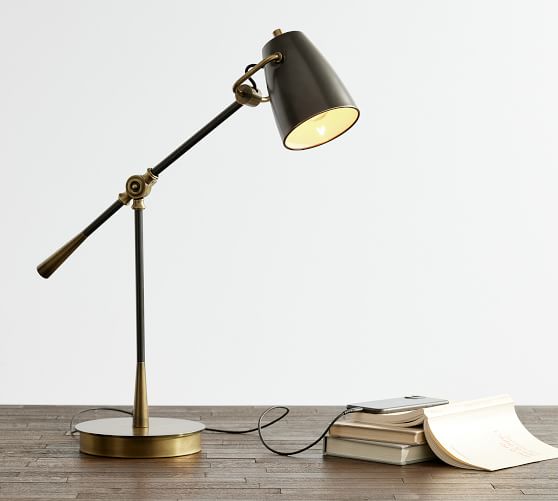 Articulating hot sale table lamp