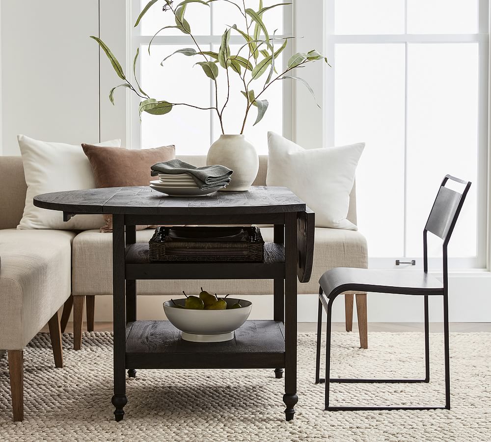 Astoria Round Drop Leaf Dining Table | Pottery Barn