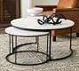 Delaney Round Marble Nesting Coffee Table | Pottery Barn