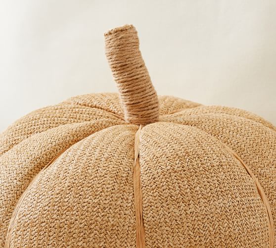 Pumpkin Shaped Outdoor Throw Pillow | Pottery Barn