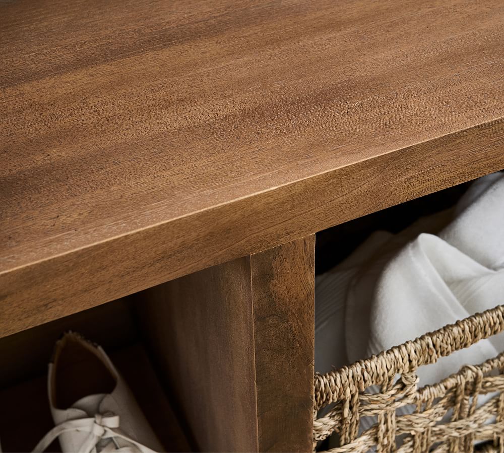 Reed Cubby Bench Pottery Barn