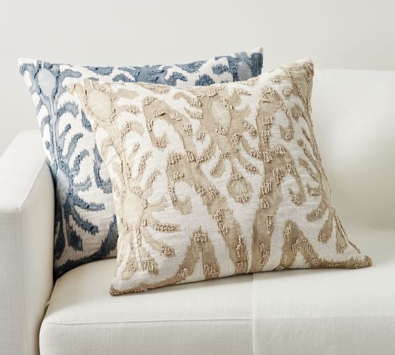 Pottery barn outlet blue pillow