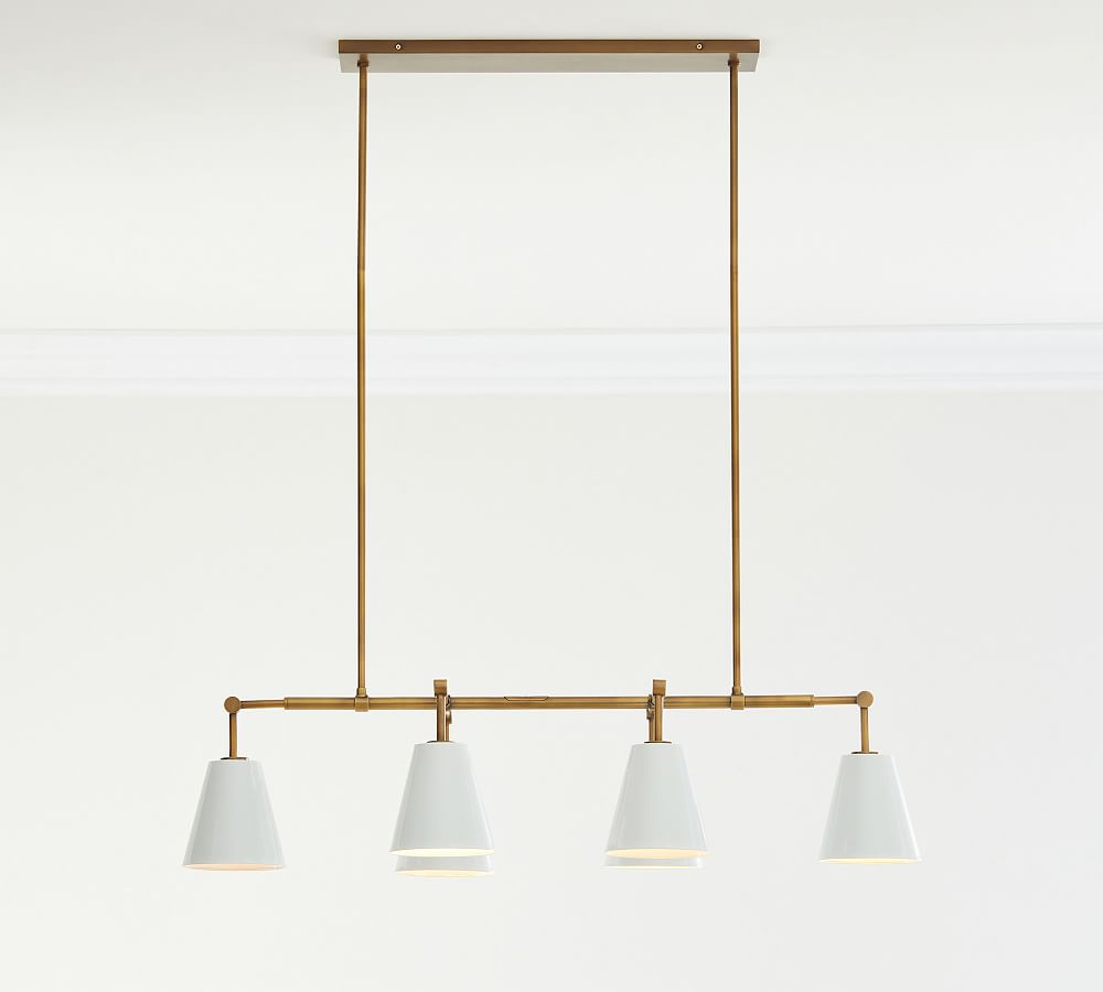 Elijah Metal Linear Chandelier | Pottery Barn