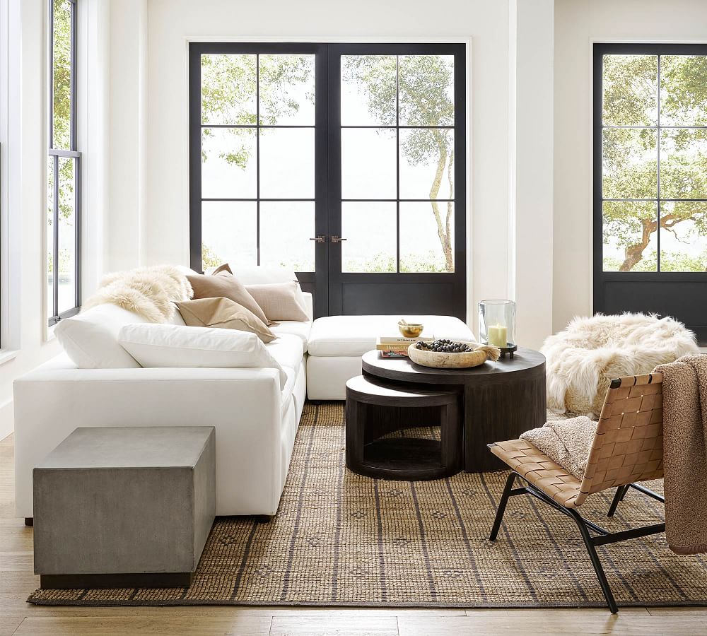 Dream Square Wide Arm Upholstered Modular Sofa Chaise Sectional