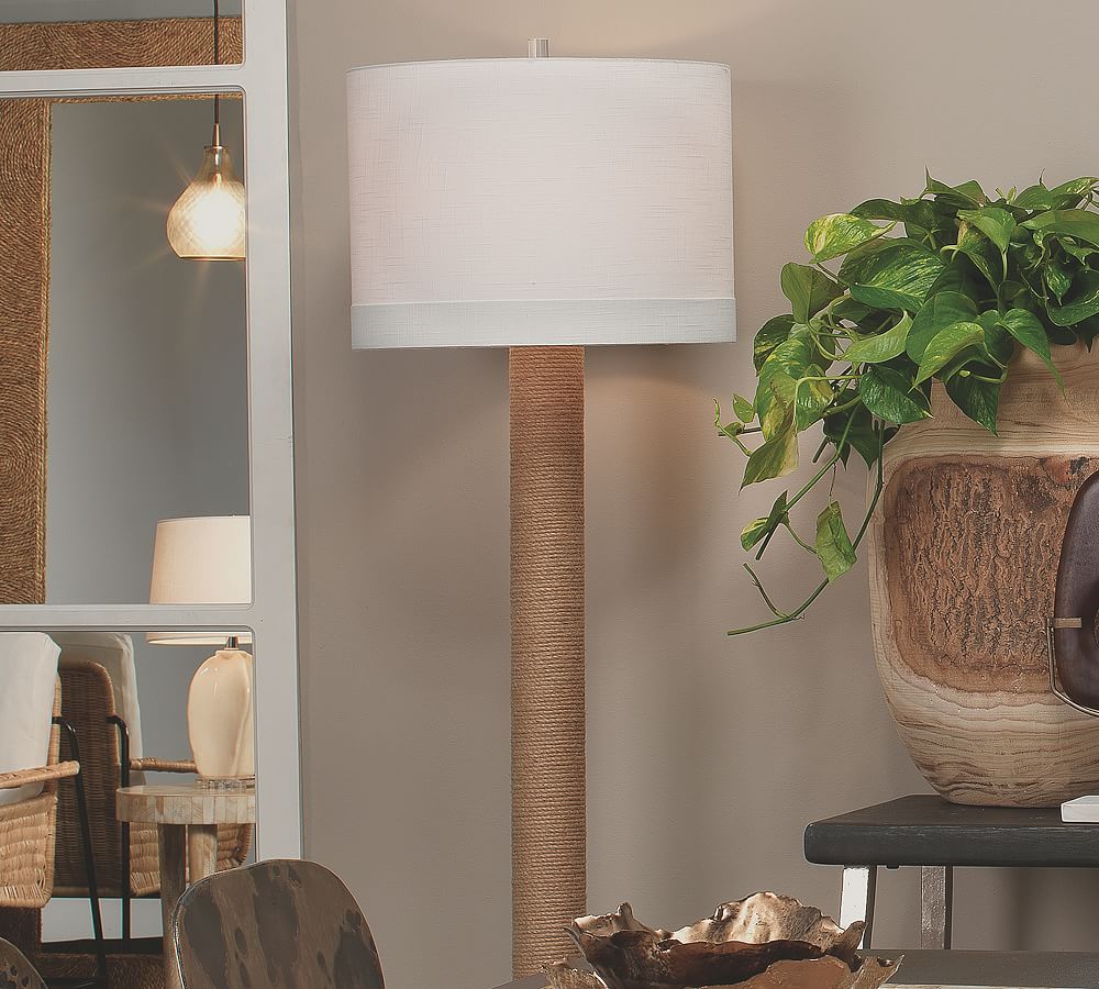 Larkspur Jute Floor Lamp Pottery Barn