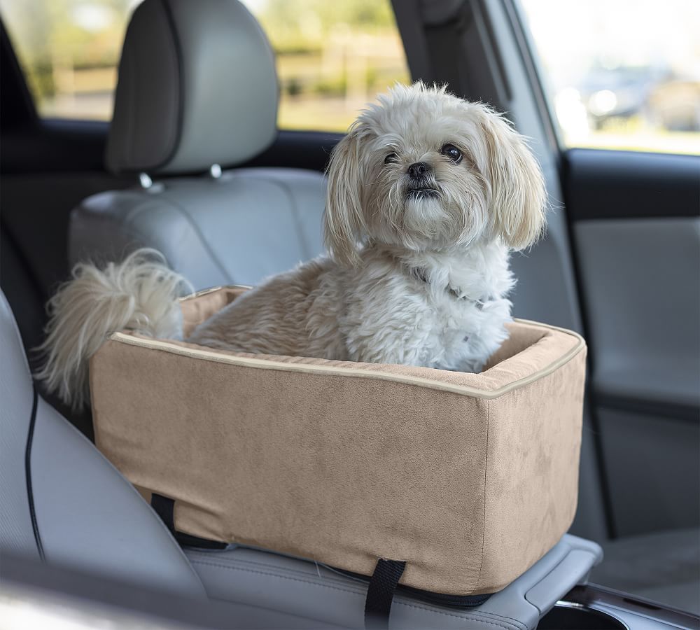 Luxury Microsuede Pet Console Car Seat | Pottery Barn