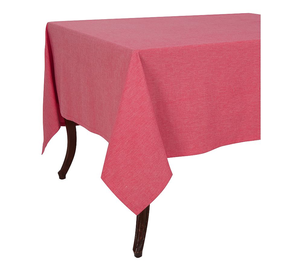 Chambray Cotton Tablecloth Pottery Barn