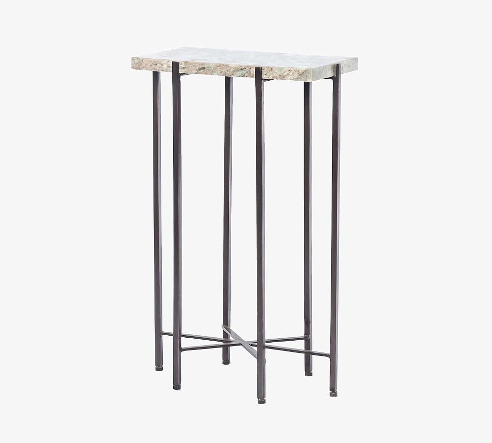 Bancroft Marble Rectangular End Table Pottery Barn