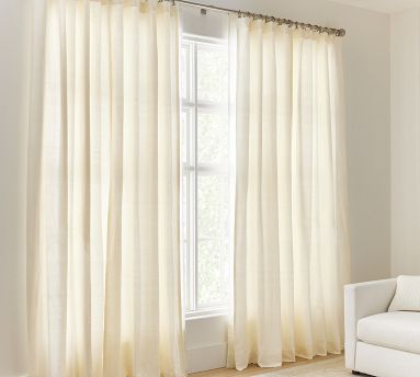 Dupioni Silk Curtain | Pottery Barn