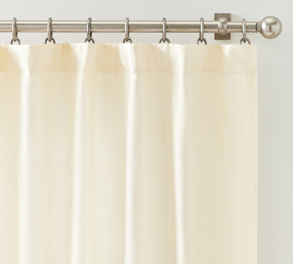 Dupioni Silk Curtain | Pottery Barn