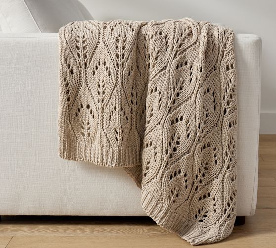 Pointelle Knit Blanket