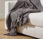Textured Basketweave Knit Throw | Pottery Barn