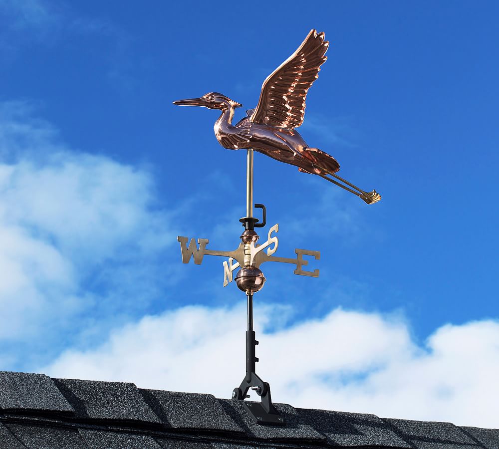 Blue Heron Bird Copper Weathervane Pottery Barn