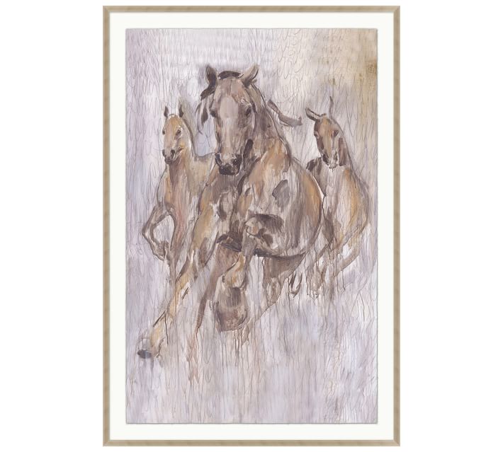 Wild Horse Study Painting by Lauren Herrera