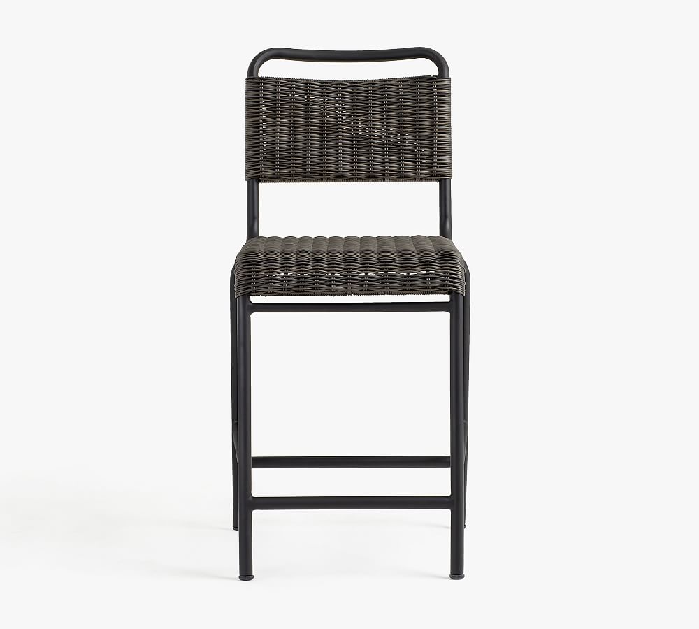 Tulum Wicker Counter Stool Pottery Barn