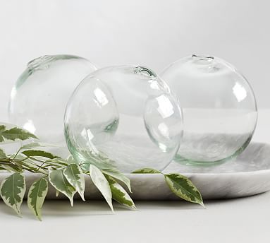 Set of 4 Antique Mercury Glass Balls | Holiday Décor | Serene Spaces Living