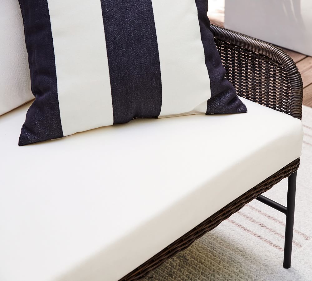 Tulum Wicker Outdoor Loveseat Pottery Barn