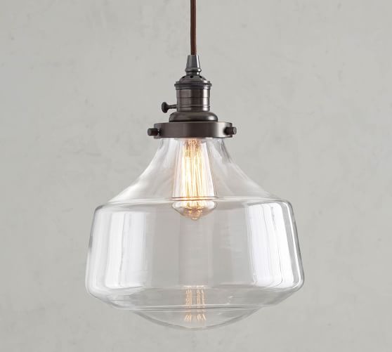 Schoolhouse Glass Cord Pendant | Pottery Barn