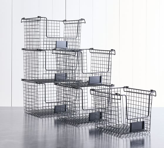 Wire Utility Storage Baskets | Pottery Barn