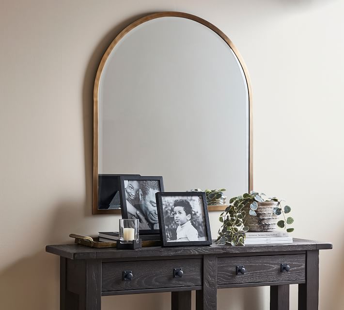 Streamline Wide Arch Mantel Mirror - 42W x 36H