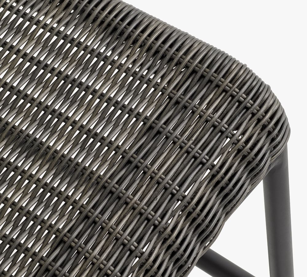 Tulum Wicker Counter Stool Pottery Barn