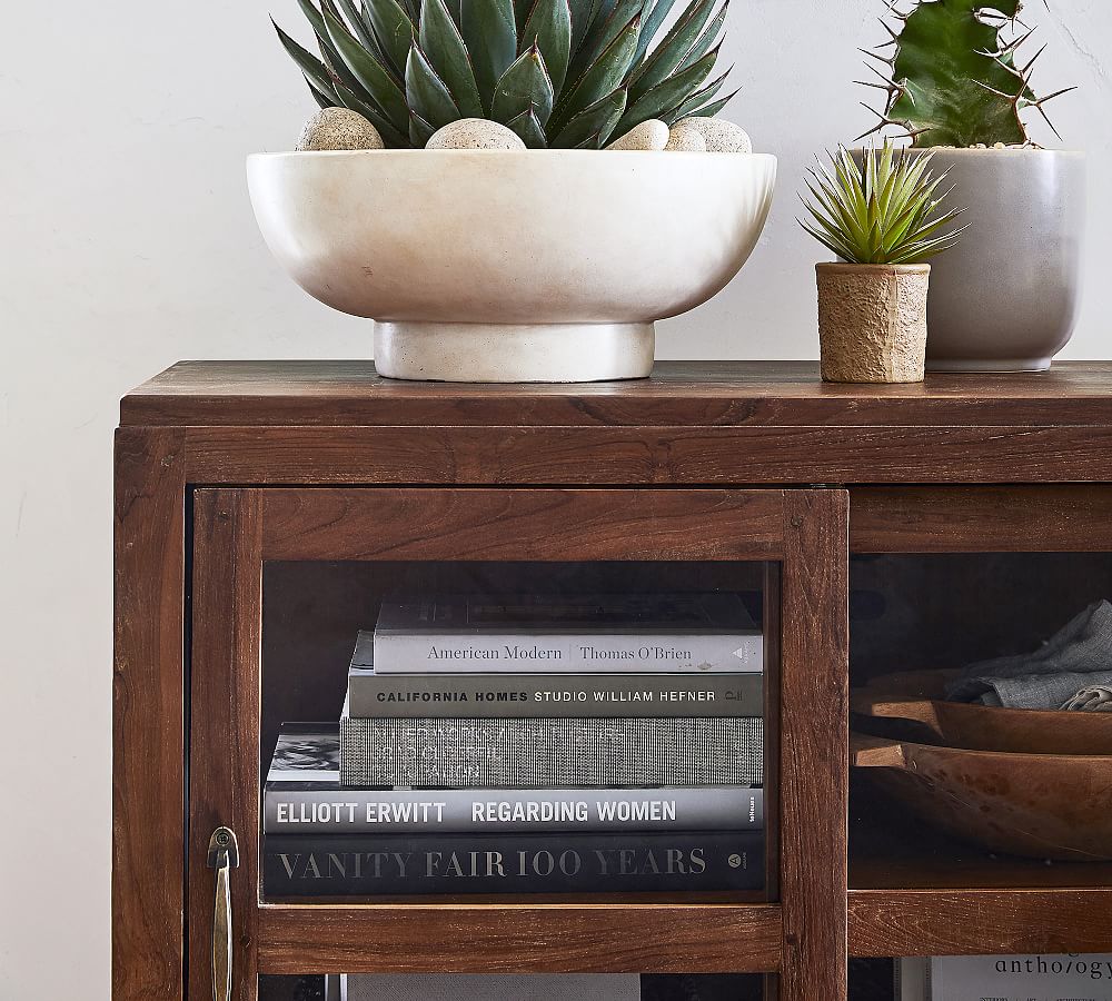 Menlo Reclaimed Teak Console Table Pottery Barn