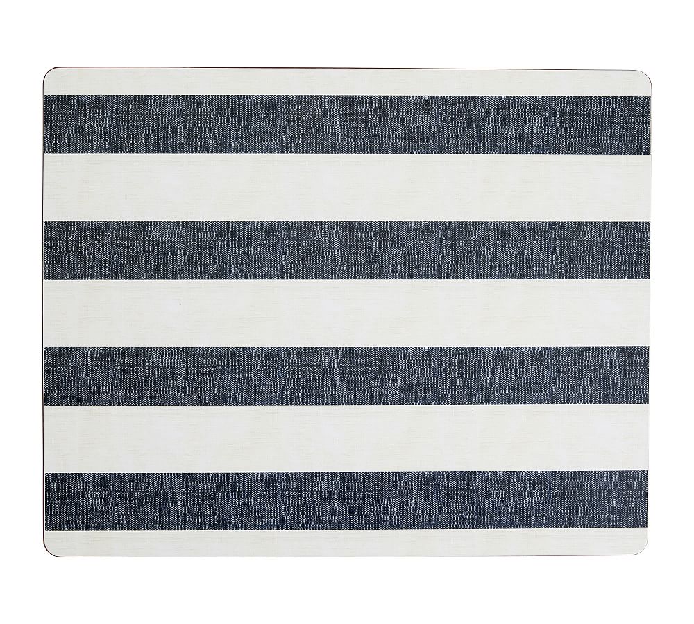 Wheaton Wide Stripe Cork Placemat Pottery Barn
