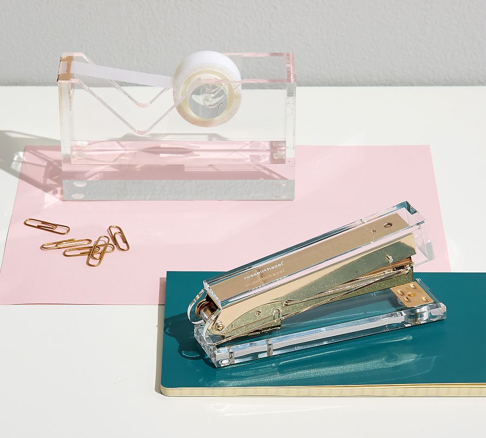 Gold Acrylic Desktop Accessories - Everyday Set