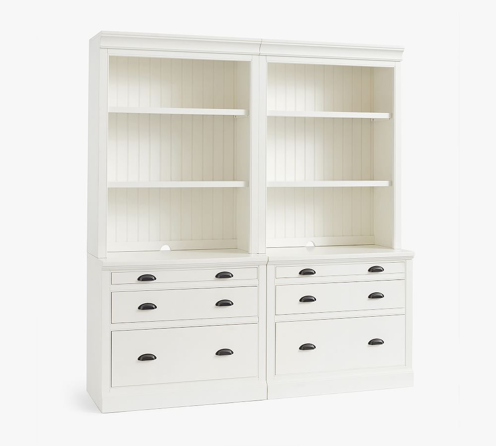 Aubrey Double Lateral File Bookcase | Pottery Barn