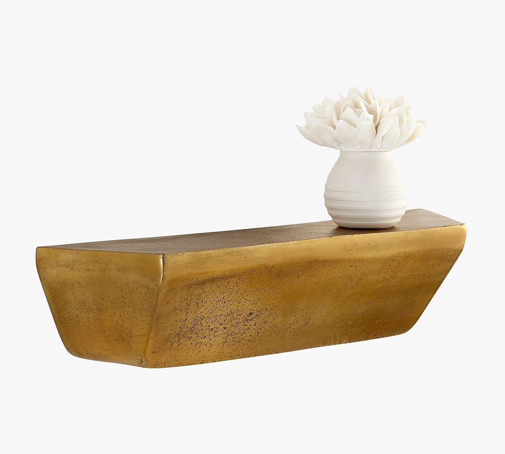 Anika Brass Wall Shelf Pottery Barn