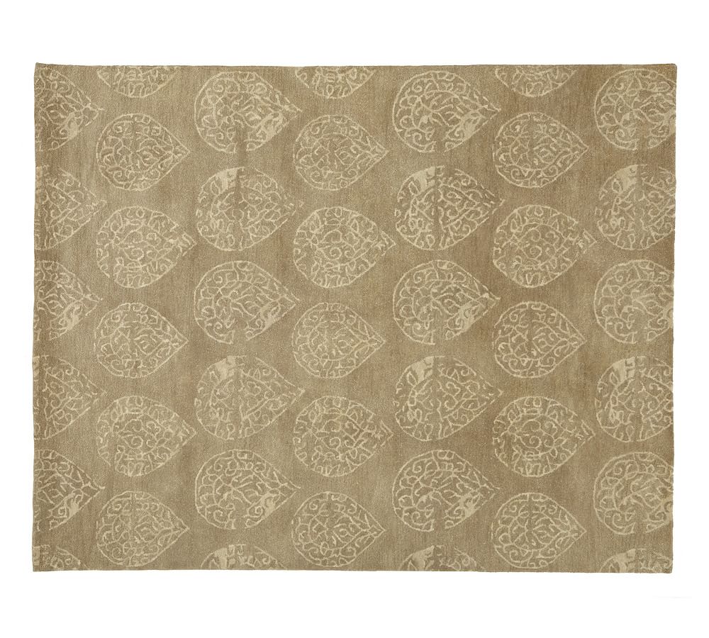 Ivory Teardrop Medallion Persian Rug Pottery Barn