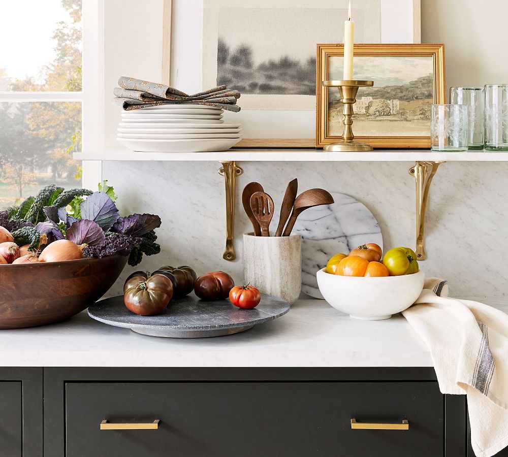 Handcrafted Beige Marble Wine Chiller Pottery Barn