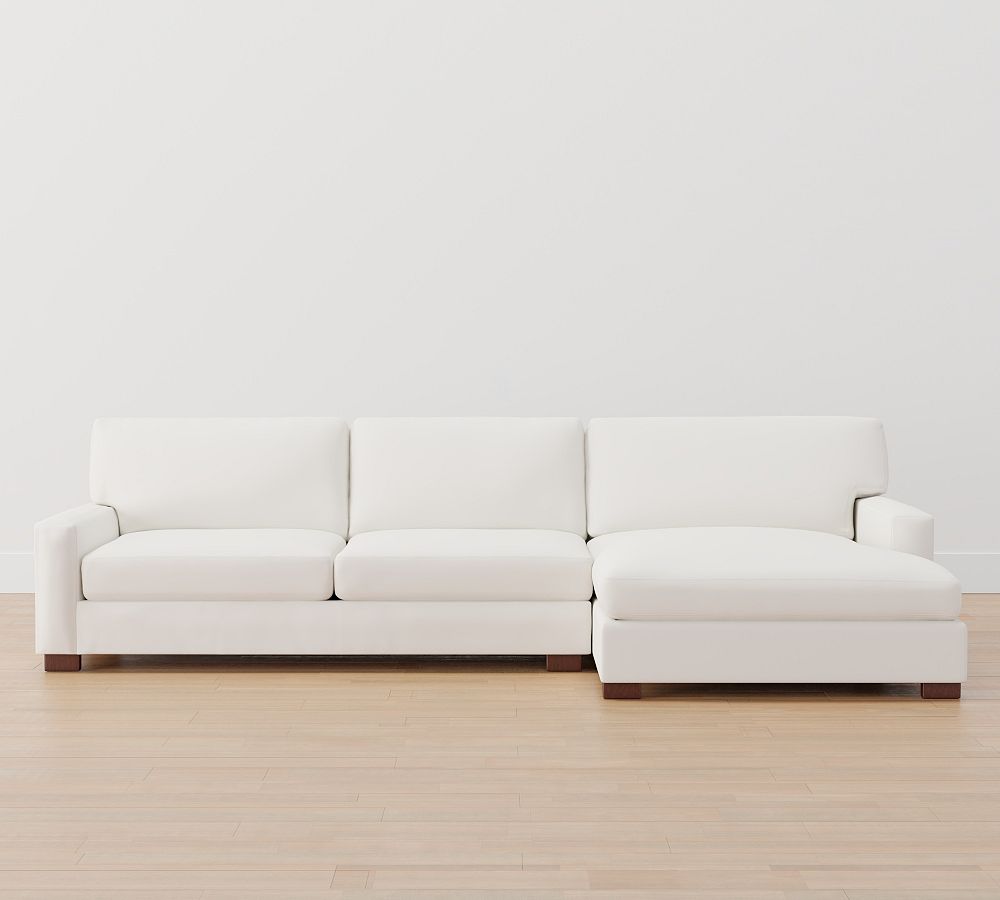 Turner Square Arm Upholstered Sofa Chaise Sectional Pottery Barn