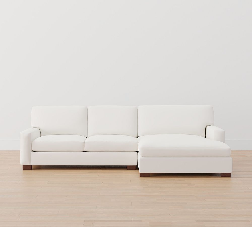 Turner Square Arm Upholstered Sofa Chaise Sectional Pottery Barn