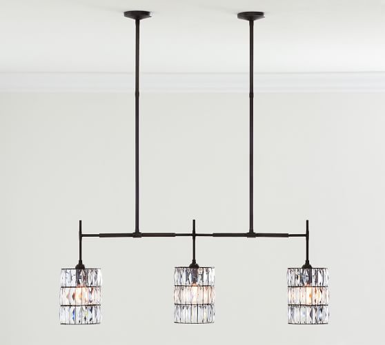 Adeline Crystal Linear Chandelier Pottery Barn