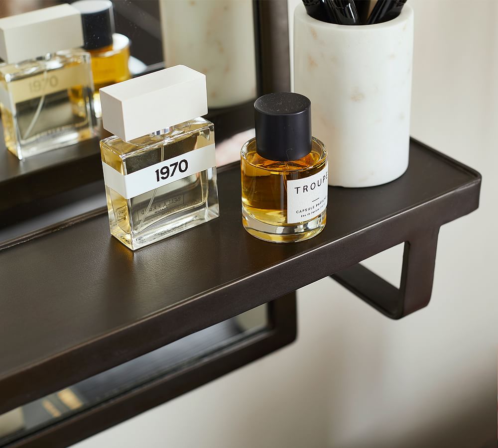 Felton Arch Wall Mirror With Shelf Pottery Barn