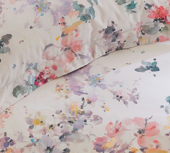 Kinsley Percale Duvet Cover | Pottery Barn